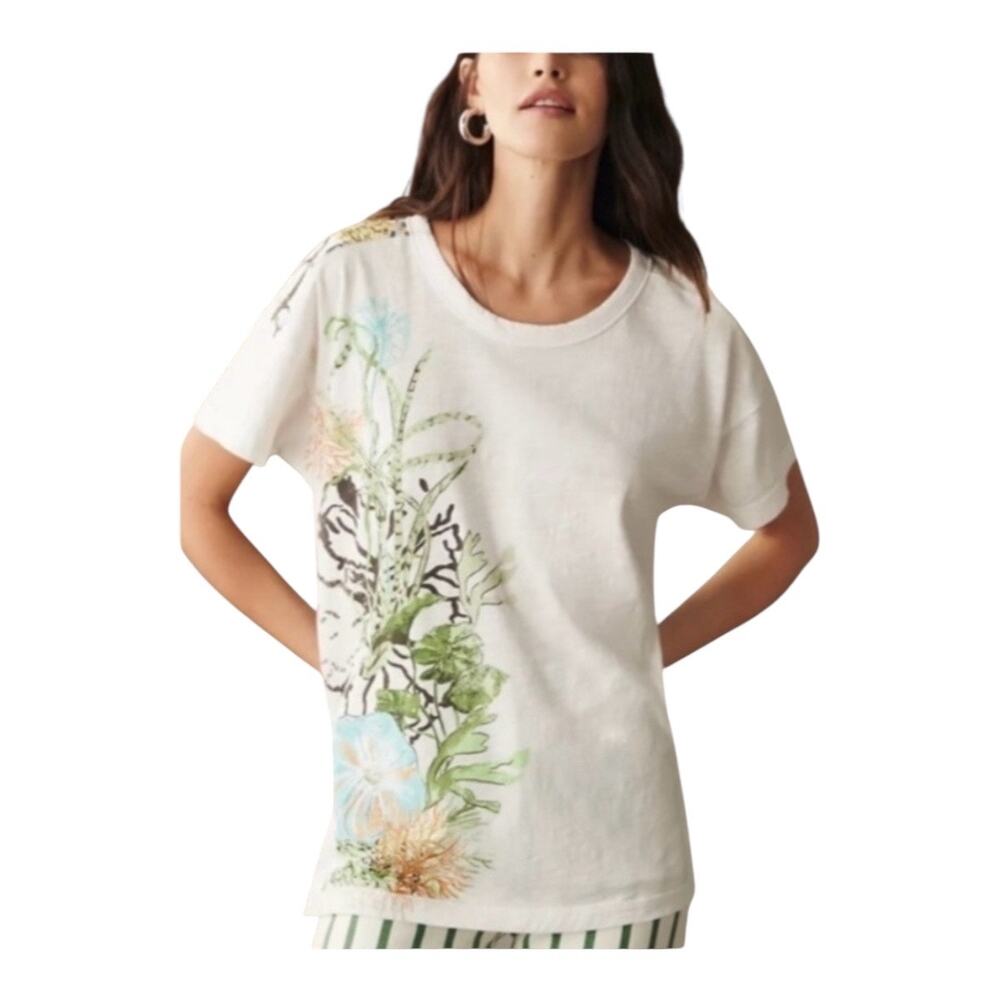 Pilcro Anthropologie Top The Jordyn Women Small White NWOT